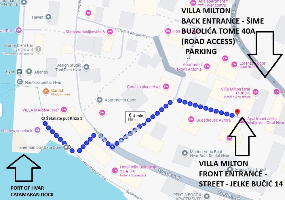 Villa Milton Hvar Hvar Town Dış mekan fotoğraf